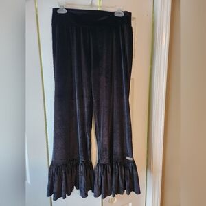 New Matilda Jane Velvet Ruffle Pants